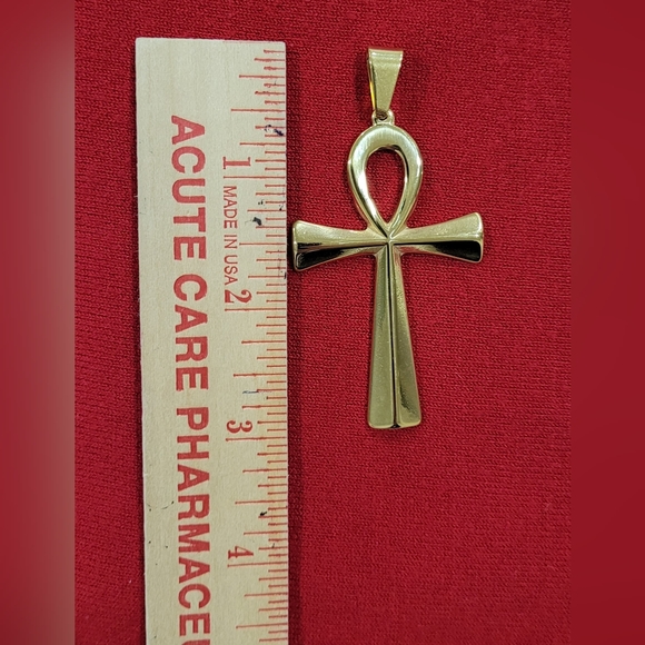 Ankh Steel God Pendant - Picture 3 of 6